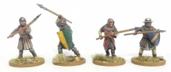 Wargames Atlantic 28mm Age of Chivalry - Foot Serjeants 1100-1320