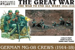 Wargames Atlantic 28mm Great War - WWI German MG-08 Crews 1914-1918