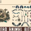 Wargames Atlantic 28mm Spare Parts - Dead Animal Bits
