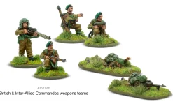 Warlord Games 28mm Bolt Action - British Forces - British & Inter-Allied Commandos Weapons Teams