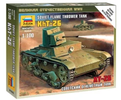 Zvezda 1/100 T-26 Flamethrower Tank